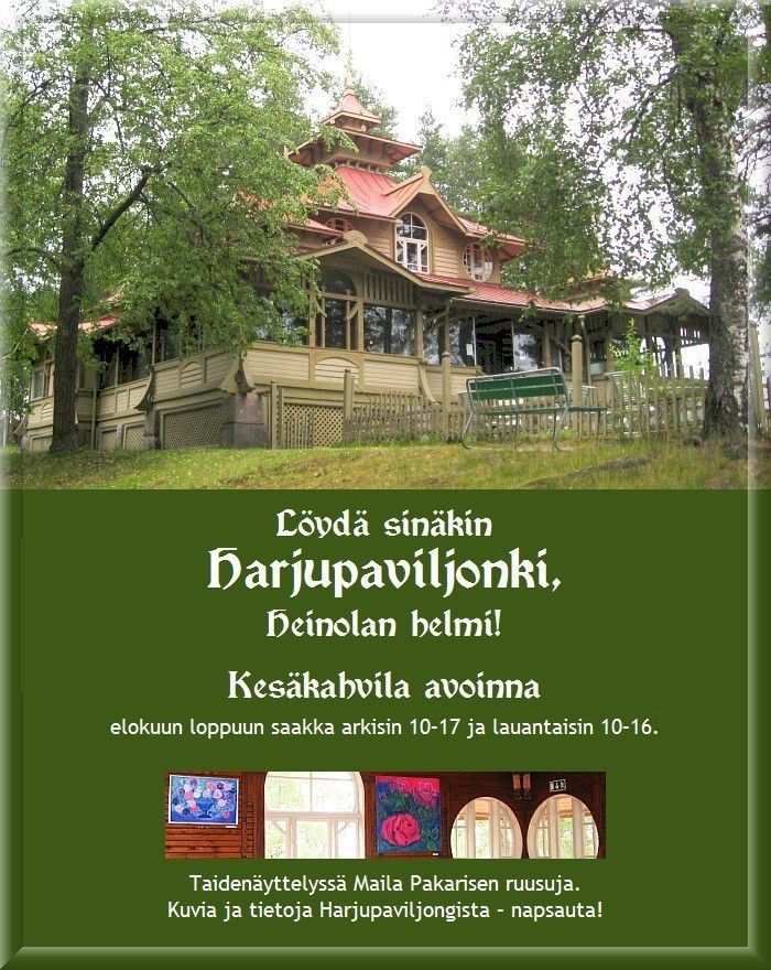 L&ouml;yd&auml; sin&auml;kin Heinolan helmi! Harjupaviljonki