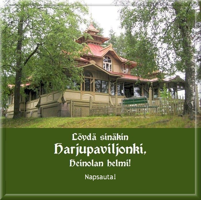 L&ouml;yd&auml; sin&auml;kin Heinolan helmi! Harjupaviljonki