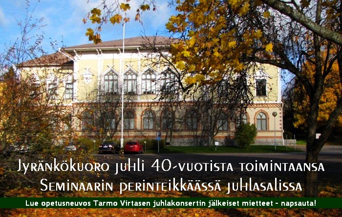 40-vuotias Jyr&auml;nk&ouml;kuoro juhli