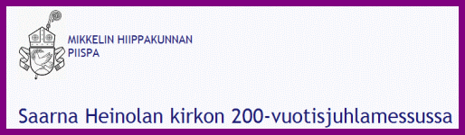 Piispa Seppo H�kkisen saarna Heinolan kirkon 200-vuotisjuhlamessussa 27.11.2011