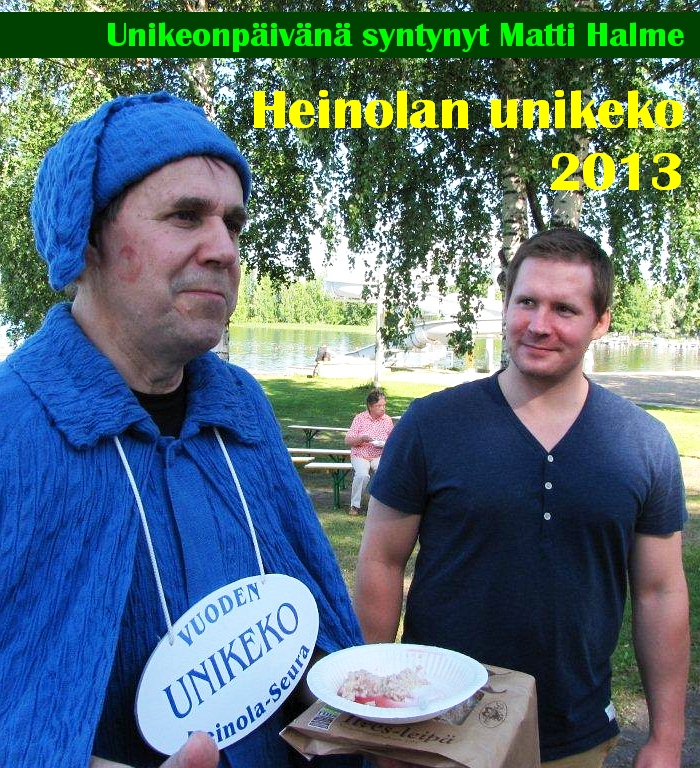 Unikeonp&auml;iv&auml;n&auml; syntynyt Matti Halme, Heinolan unikeko 2013