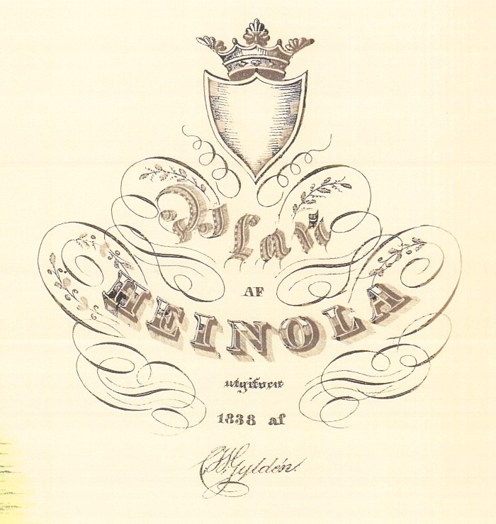 Heinolan kartta 1838